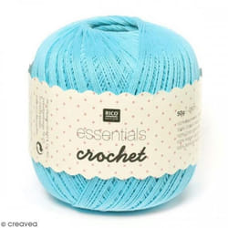 Fil Rico Design - Essentials crochet - 50 gr - 100% coton Pelote de fil en coton pour tricot et crochet de Rico Design: Coloris: