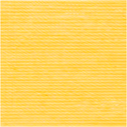 Rico Design 383110.013, Doigté, Moyen, Jaune, Coton, 280 m, 50 g
