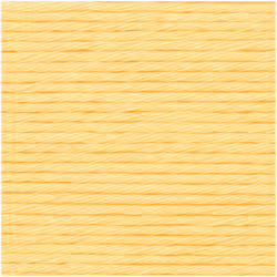 Rico Design Creative Cotton aran, Aran, Léger, Jaune, Coton, 85 m, 60 °C
