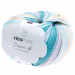 Rico Design Baby Dream dk, Bébé, Multicolore, 115 m, 3.5 - 4, 30 °C, 50 g