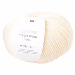 Rico Design 383235.001, Aran, Crème, Polyacrylique/Laine, 115 m, 30 °C, 100 g