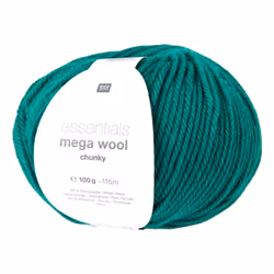 Rico Design 383235.011, Aran, Vert, Polyacrylique/Laine, 115 m, 30 °C, 100 g
