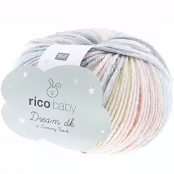 Rico Design Baby Dream dk, Bébé, Multicolore, 115 m, 3.5 - 4, 30 °C, 50 g