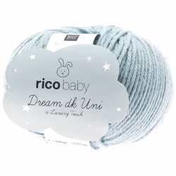 Rico Design Baby Dream dk uni - A Luxury Touch, Bébé, Léger, Bleu, Acrylique/Polyamide, 115 m, 30 °C