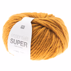 Rico Design Essentials Super Super Chunky, Trapu, Polyacrylique/Laine, 90 m, 100 g, Lavage à la main, Ne pas javelliser