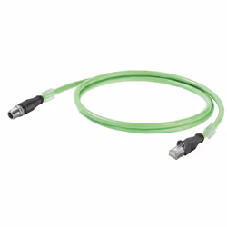 Weidmüller IE-C6EL8UG0030U40XCS-E, 3 m, Cat6a, S/FTP (S-STP), RJ-45, M12, Vert