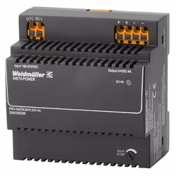 Weidmüller PRO INSTA 96W 24V 4A, Noir, IP20, Secteur, 90 mm, 60 mm, 90 mm