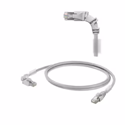 Weidmüller 2703320012, 1,2 m, Cat6a, S/FTP (S-STP), RJ-45, RJ-45