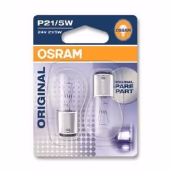 Ampoule camion Osram type P21/5W Blanche 24 Volts 21 watts Ref: 7537