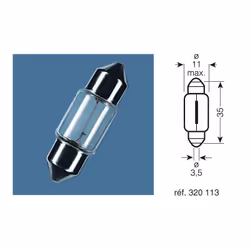 OSRAM Ampoule Original Line C5W 12V 5W - x10