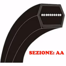 CEINTURE HEXAGONALE - Compatible avec tondeuse à gazon autoportée tondeuse à gazon VIKING MT 6112.0 ZL Type : AA110 La struct ...