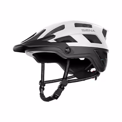 Sena Helm M1 - Matt White (M), Demi-casque, Construction par moulage, Visière de casque, Mat
