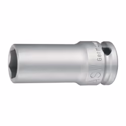 Carré d’entraînement 20 mm (3/4 pouce) DIN 3121 · Forme H 20 · Avec perçage pour béquille et rainure circulaire · Version lon ...