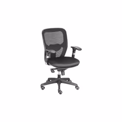 Prenez soin de votre dos avec son dossier ergonomique et son soutien lombaire réglable. Matière : Assise 100% polyester. Doss ...