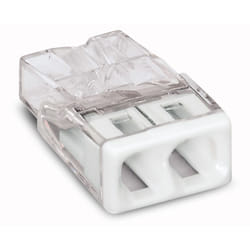 Wago 2273-202 séparateur ou commutateur de câbles Transparent, Blanc