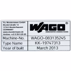 Wago 210-804, Marqueurs de bornier, Argent, 400 g