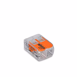 Wago 221-412 connecteur de fils Cage Clamp Orange, Transparent