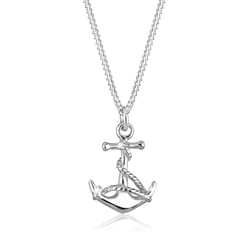 Elli by Julie & Grace Collier Femme Ancre Mer Mer Collier Femme Argent (925/1000)