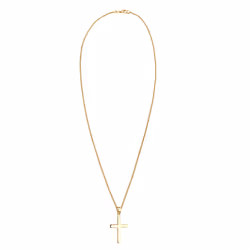 Elli by Julie & Grace Collier Croix Religion Base Collier Femme Argent Or