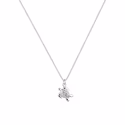 Elli by Julie & Grace Collier Femme Pendentif Tortue - (925/1000) Argent