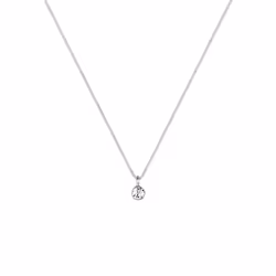 Elli by Julie & Grace Collier Femme Solitaire Cristal de Argent