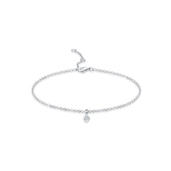 Elli by Julie & Grace Bracelet Filigrane Rond Base Cristal Bracelet Femme - (925/1000) Argent Cristal