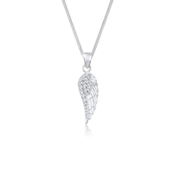 Elli by Julie & Grace Collier Femme Aile avec Cristal en Argent 925