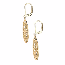 Elli by Julie & Grace Boucles d'Oreilles Femme Ornement Florales - Argent (925/1000) Or