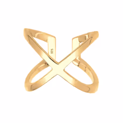 Elli by Julie & Grace Bague Croix 925 Argent Or
