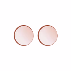 Elli by Julie & Grace Boucles d'Oreilles Cercle Rond Boucles d'oreilles Femme - (925/1000) Argent Or rose