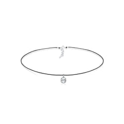 Elli by Julie & Grace Collier Femme Choker Cristal Argent