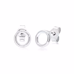 Elli by Julie & Grace Boucles d'Oreilles Cercle de base Geo Minimal en argent sterling 925, Femelle, Argent sterling, Argent