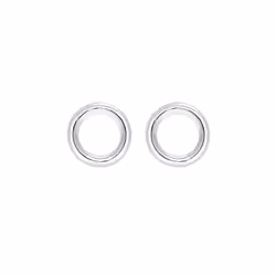Elli by Julie & Grace Boucles d'Oreilles Cercle de base Geo Minimal en argent sterling 925