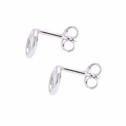 Elli by Julie & Grace Boucles d'Oreilles Cercle de base Geo Minimal en argent sterling 925