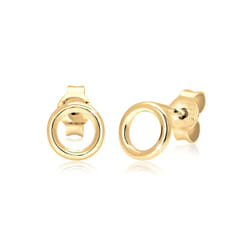 Elli by Julie & Grace Boucles d'Oreilles Geo Minimal en argent sterling 925 Or
