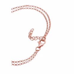 Elli by Julie & Grace Bracelet Coeur Infini Amour Bracelet Femme - (925/1000) Argent Or rose