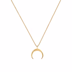 Elli by Julie & Grace Collier Femme Demi Lune en Argent Sterling 925 Or