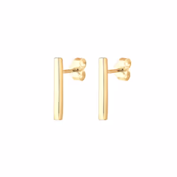 Elli by Julie & Grace Boucles d'Oreilles Bar Geo Boucles d'Oreilles Femme - Argent (925/1000) Or