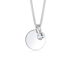 Elli by Julie & Grace Collier Femme Pierre de Naissance Cristal Argent