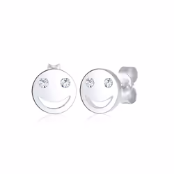 Elli by Julie & Grace Boucles d'Oreilles Emoji Sourire Boucles d'Oreilles Femme - Argent (925/1000), Femelle, Argent sterling ...