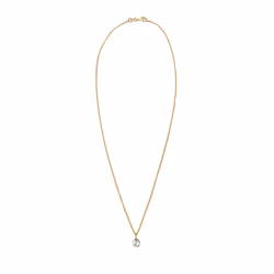 Elli by Julie & Grace Collier Femme Solitaire Cristal de Argent Or