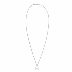 Elli by Julie & Grace Collier Femme Pendentif Paillette Cercle Simple - (925/1000) Argent
