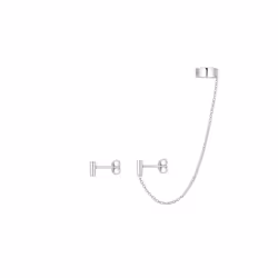 Elli by Julie & Grace Boucles d'Oreilles Ear Cuff Boucles d'oreilles Femme - (925/1000) Argent