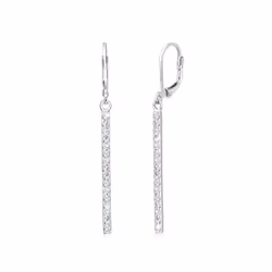 Elli by Julie & Grace Boucles d'Oreilles Geo Look avec des Cristaux Boucles d'Oreille Femme - (925/1000) Argent, Femelle, Arg ...