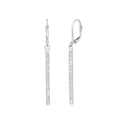 Elli by Julie & Grace Boucles d'Oreilles Geo Look avec des Cristaux Boucles d'Oreille Femme - (925/1000) Argent
