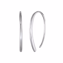 Elli by Julie & Grace Boucles d'Oreilles Creole Ovale Rond Geo Boucles d'oreilles Femme - (925/1000) Argent