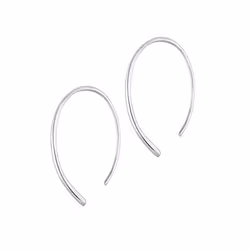 Elli by Julie & Grace Boucles d'Oreilles Creole Ovale Rond Geo Boucles d'oreilles Femme - (925/1000) Argent