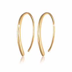 Elli by Julie & Grace Boucles d'oreilles Rondes Ovales Geo Femme - (925/1000) Argent, Or, Femelle, Argent sterling, Or