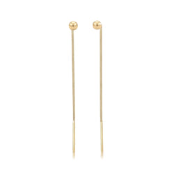 Elli by Julie & Grace Boucles d'Oreilles Pendante Globe Base Geo 925 Argent Or