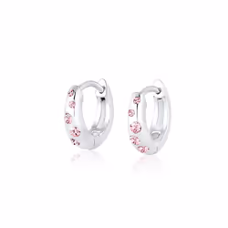 Elli by Julie & Grace Boucles d'Oreilles Cristaux roses pour enfants en argent sterling or 925, Femelle, Argent sterling, Arg ...